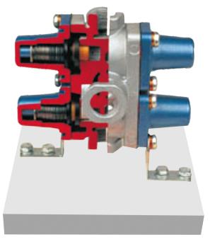 ZN-SJKEU6型 四位油路关闭阀解剖模型