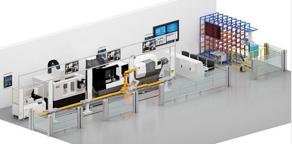ZNJ-CNC02型工业机器人智能生产流水线实训平台
